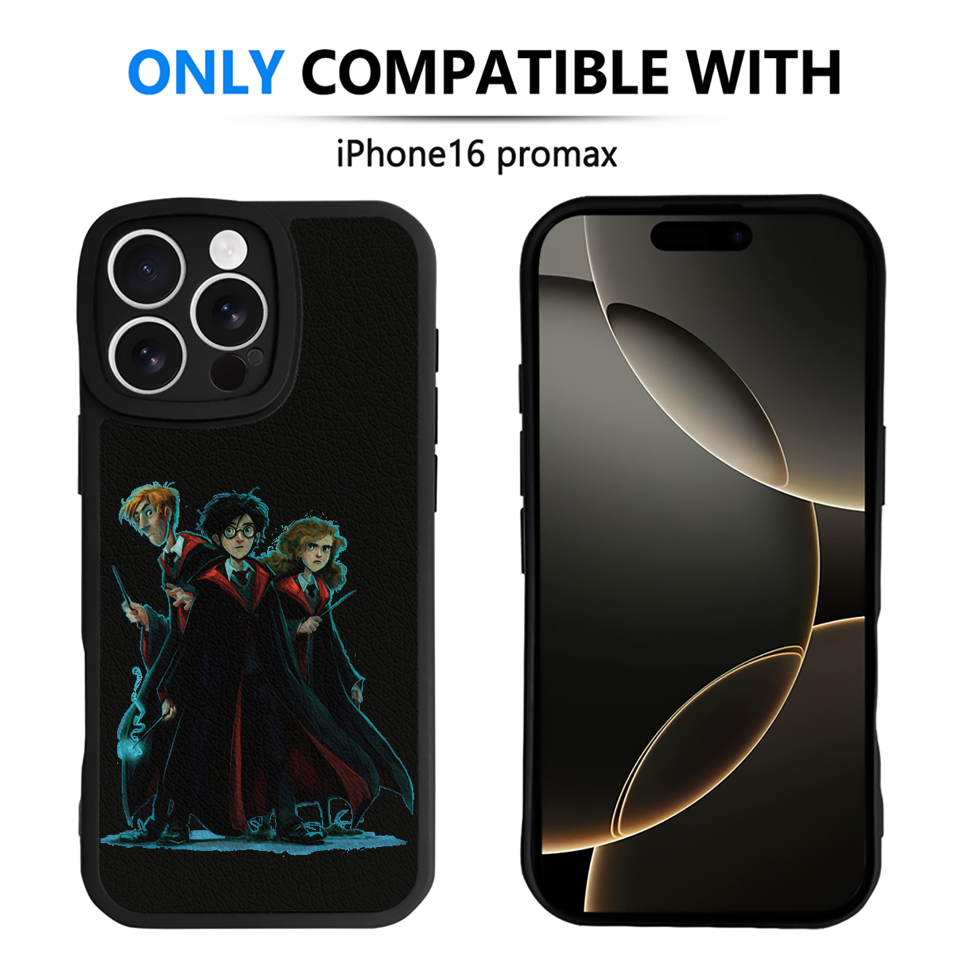 （画像用） Harry Potter ハリー・ポッターシリーズ 【iPhone 16シリーズ対応】シリコンスマホケース（レザー調） 材質：シリコン